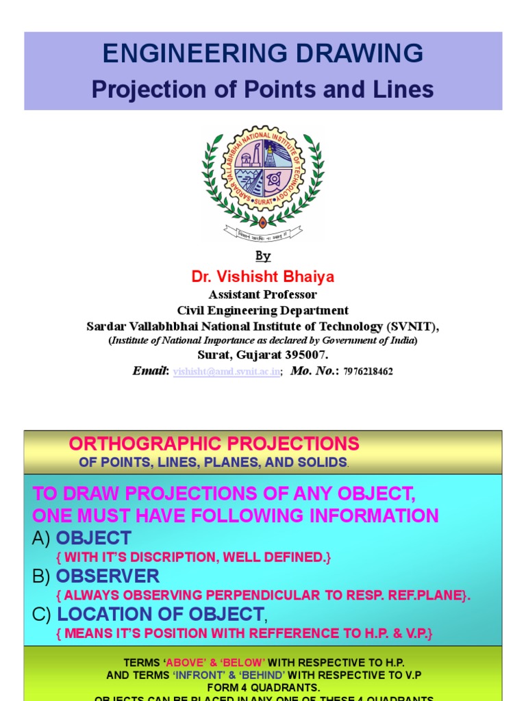 Projections of Points and Lines in Geometry | PDF | Cartesian ...