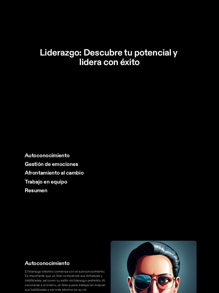Liderazgo: Claves para el Éxito | PDF | Liderazgo | Las emociones