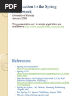 Introduction To The Spring Framework