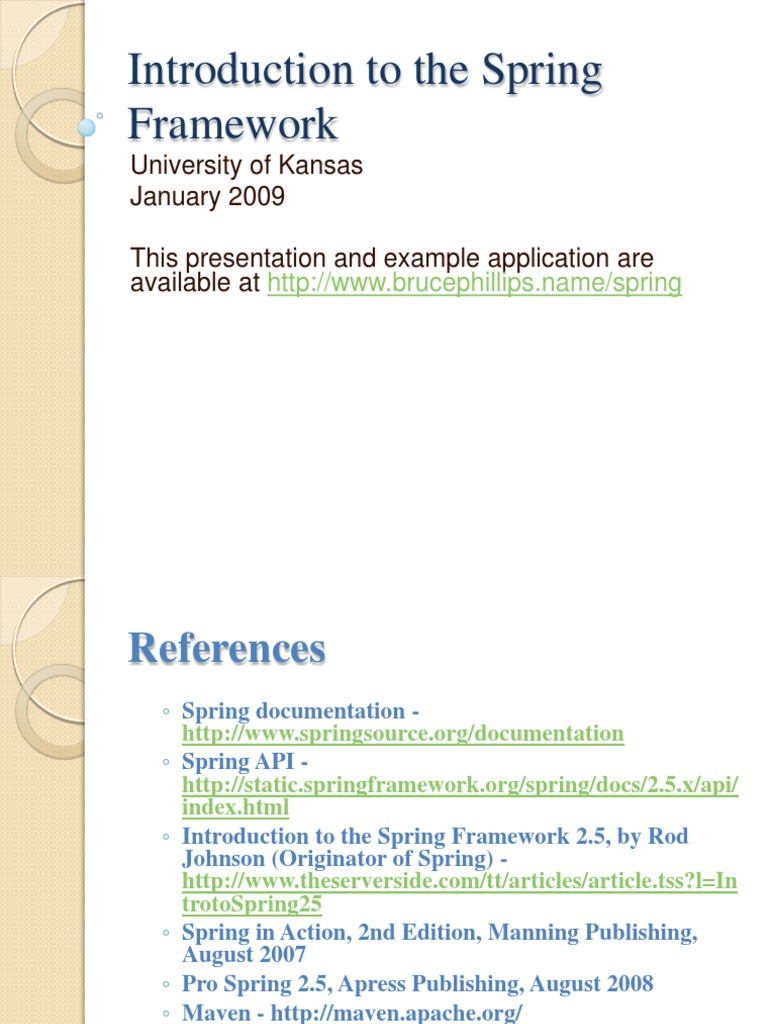 1. Introduction to Spring Framework