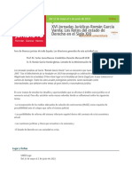 XVI Jornadas Jurídicas Román García Varela: Los Retos Del Estado de Derecho en El Siglo XXI