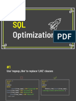 Tips For SQL Optimization ?