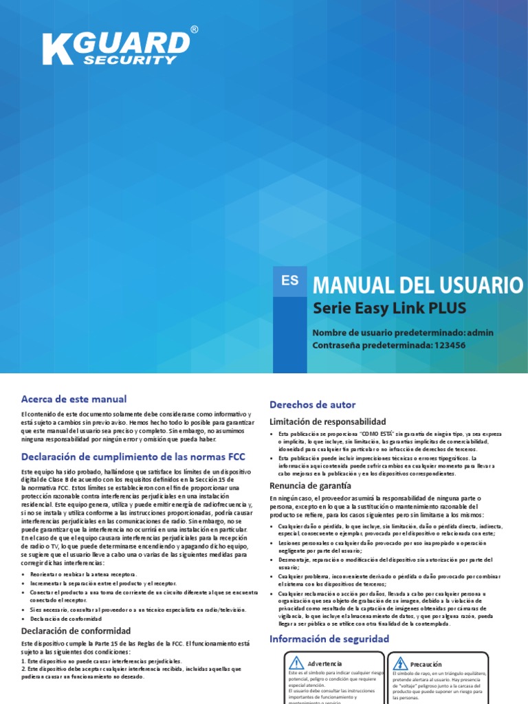 Manual de Usuario DVR Easy Link PLUS | PDF | Grabadora de vídeo digital ...