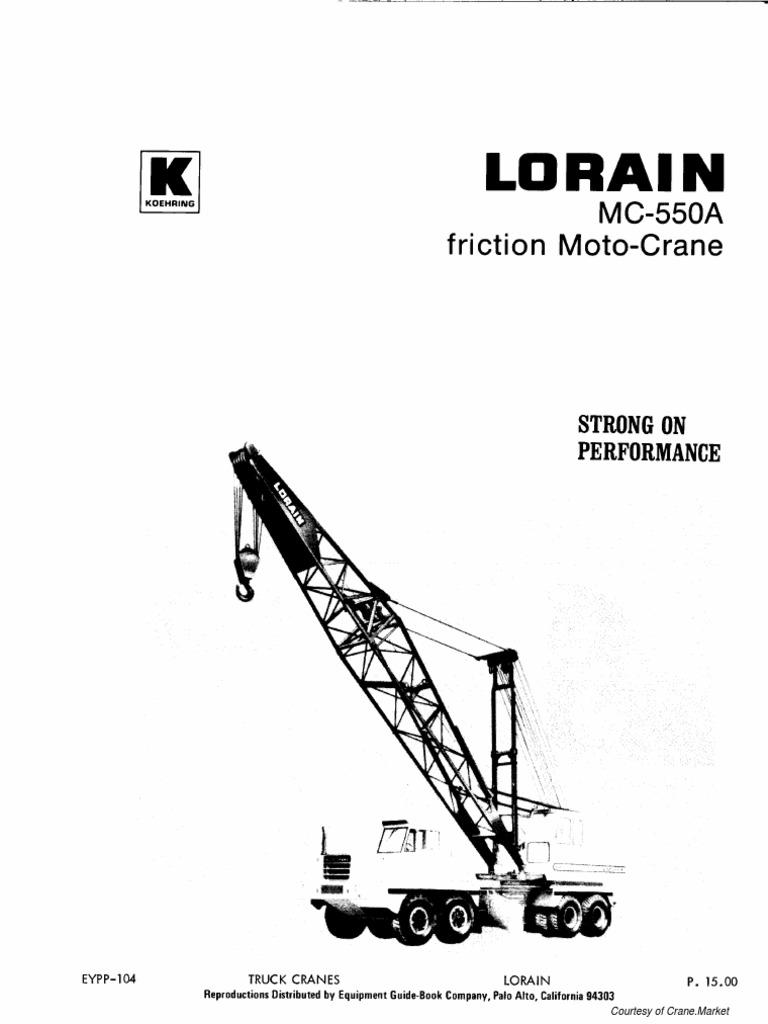 Lorain Truck Cranes Spec 975c64 PDF