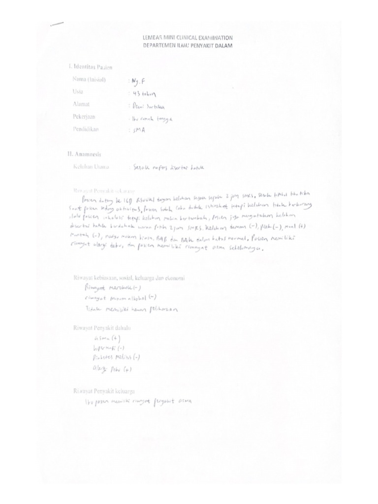 MiniCEX Kelvin Kurniawan DR Hildebrand Hanoch Watupogoh, SP PD