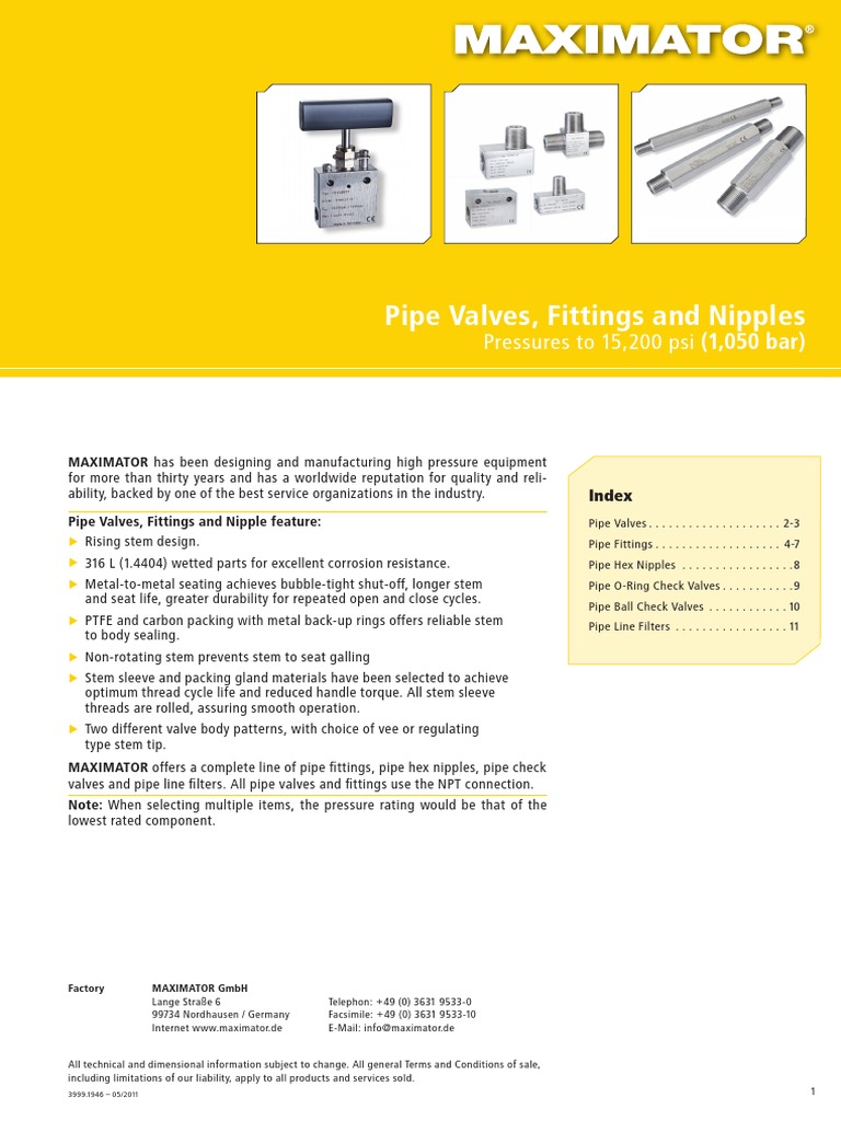 Pipe Valves and Fittings 15000 PDF Pipe (Fluid Conveyance) Valve