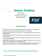 Hypothesis Testing