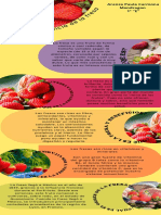 Infografía La Importancia de Una Alimentación Colorida Frutas Círculos