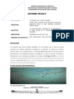 Informe Tecnico Acondicionamiento y Mejoras de Instalaciones de La Nueva Sede Fundación Gral Carlos Soblette