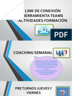 Link de Conexión Herramienta Teams Actividades Formación