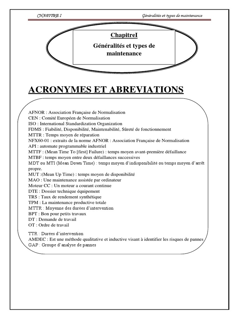 Types de maintenance expliqués | PDF | Ingénierie de fiabilité ...