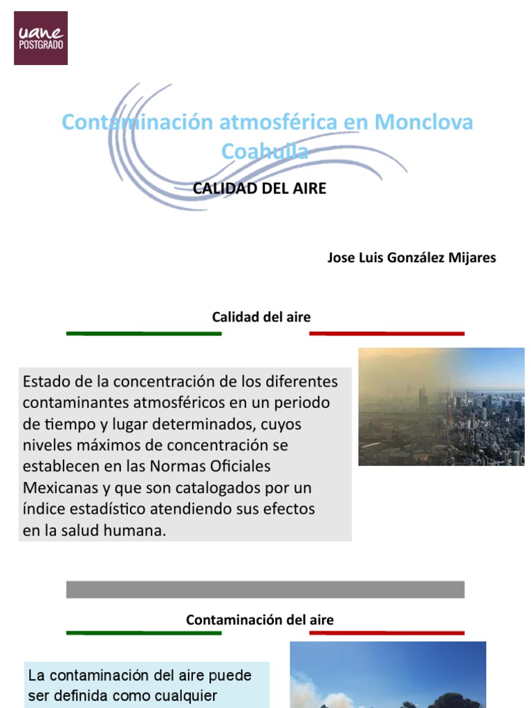Calidad del Aire en Monclova | PDF | La contaminación del aire ...