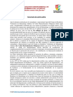 Carta Opinión Publica -  Delegación Departamental del Bomberos del Atlántico
