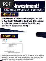 K-Investment! K-Investment! K-Investment!: A Tailored Investment Solution