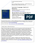 Liddicoat Sexual Identity As Lingusitic Failure Trajectories of Intraction in The Heteronormative Language Classrooms