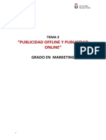 Tema 2. Publicidad Offline y Publicidad Online