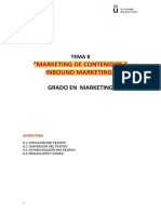 Tema 8. Marketing de Contenidos - Inbound Marketing