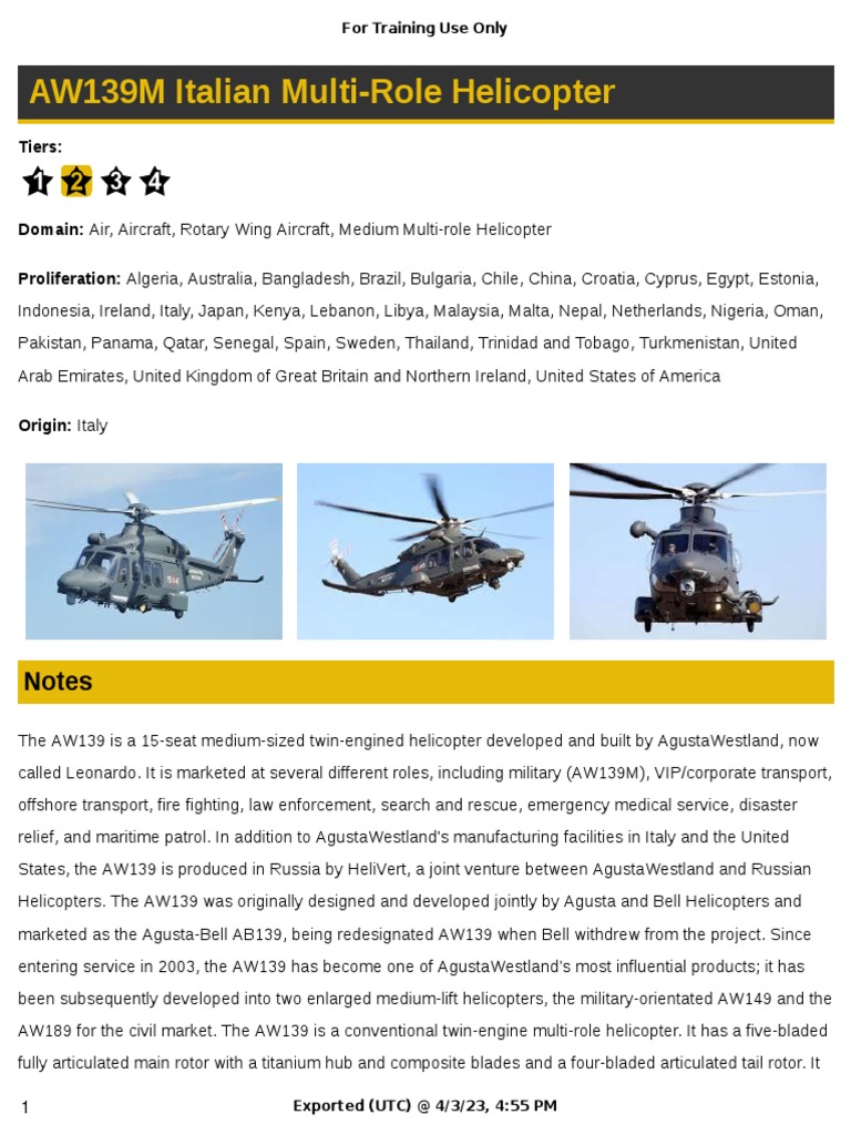 CleosRealm AW139 | PDF | Manufactured Goods | Rotorcraft