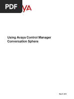 Using Avaya Control Manager Conversation Sphere