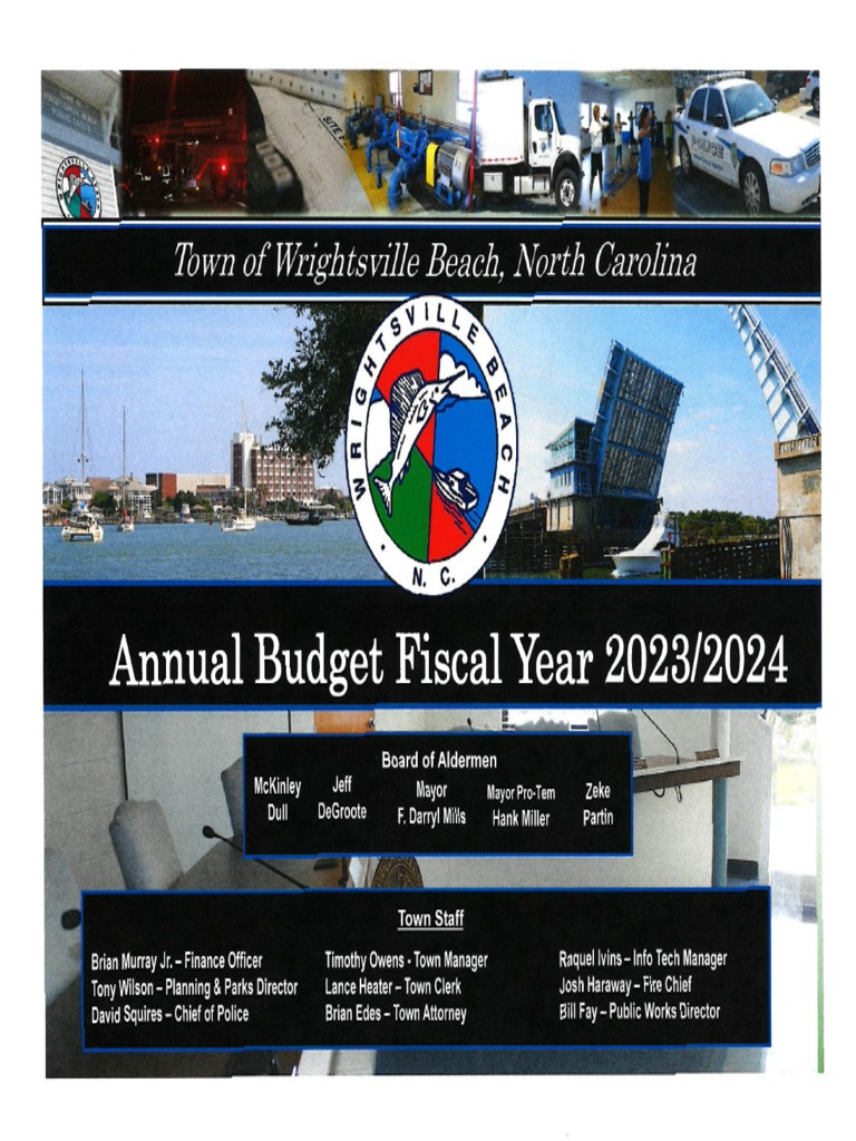 Proposed Fiscal Year 2023/2024 budget for the Town of Wrightsville ...