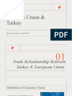 Turkey and EU Trade Releationship