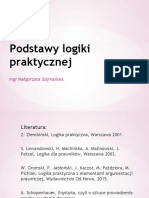 Podstawy Logiki Praktycznej Zajęcia 1. 25.02