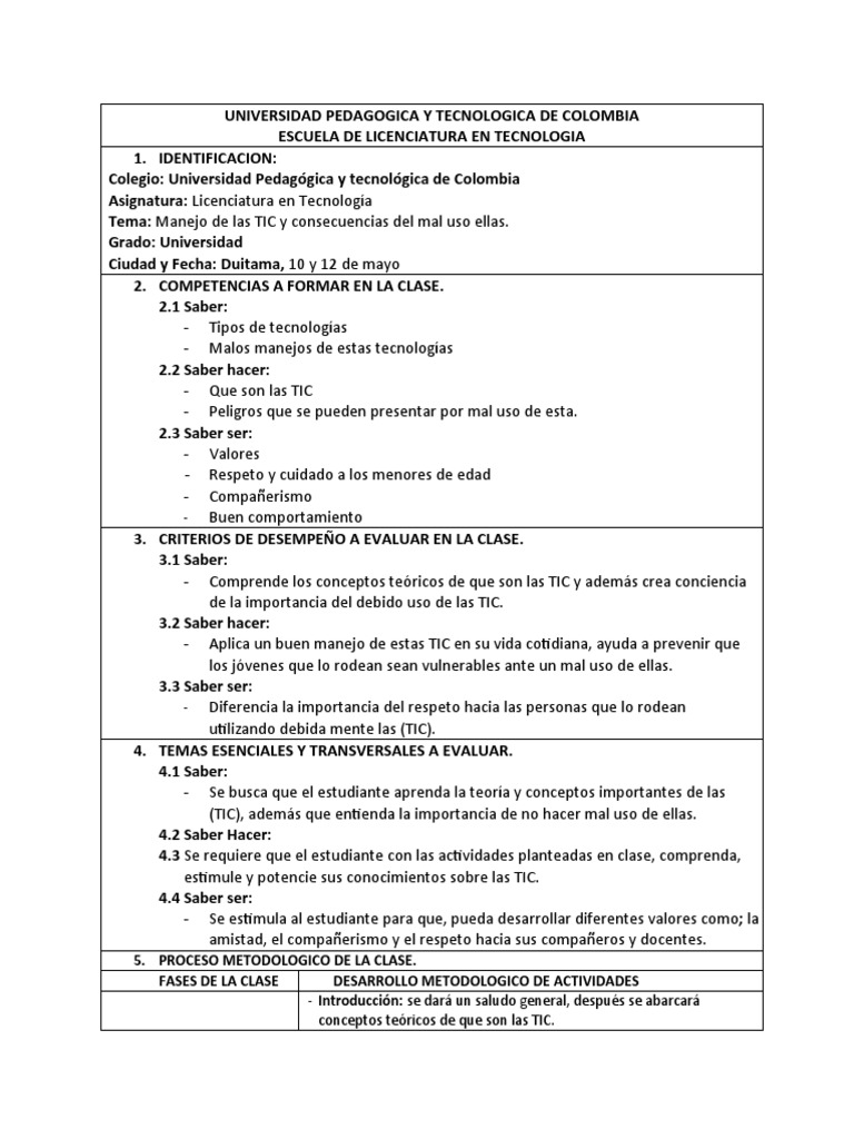 Uso Responsable de TIC en Educación | PDF | Tecnología de información y ...