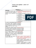 Banco de Questões - Mercado Financeiro e de Capitais Unid I e II