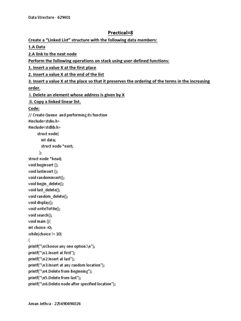 Dsa programs 13 19 pdf queue abstract data type data