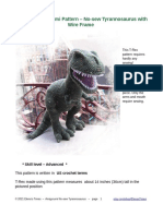 Tyrannosaur Os With Wireframe