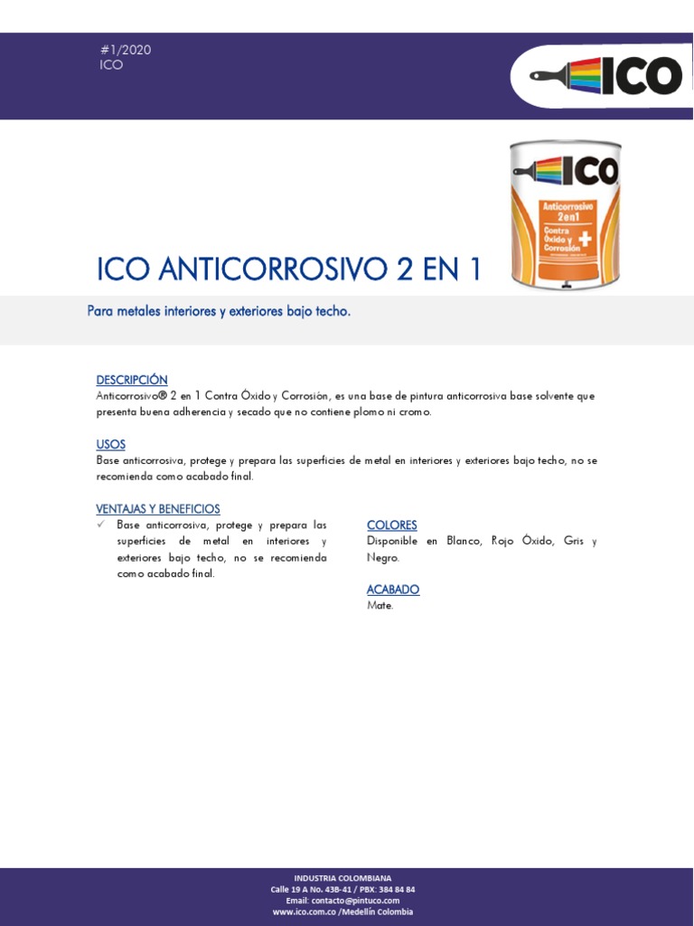 Ico Anticorrosivo | PDF | Pintar | Agua
