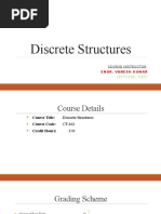 Discrete Structures Introductory Lecture