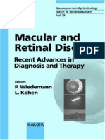 Macular and Retinal Diseases~ Recent Advances in Diagnosis and Therapy