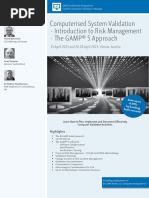 ECA Computerised System Validation GAMP 5 Approach