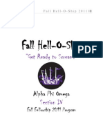 Fall Fellowship Brochure Design