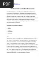 Download Five Barriers to Curriculum Development by Ivy Chezka Amor Hallegado SN64771788 doc pdf