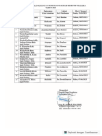 Jadwal Keg. PDR Malaria