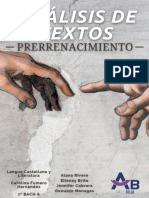 AnÃ¡Lisis de Textos Del Prerrenacimiento Lengua 1ÂºBACH