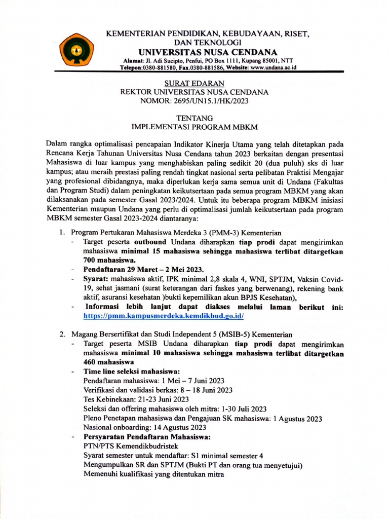 Surat Edaran | PDF