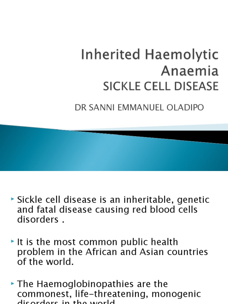 Sickle Cell Disease | PDF | Hemoglobin | Red Blood Cell