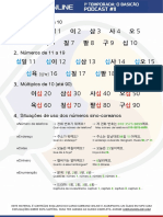Exercícios Coreanos - Números Autor Coreano Online