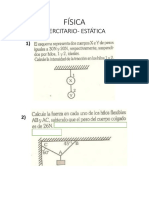 Física-Estatica-Ejercitario de Refuerzo