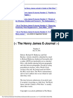 The Henry James E-Journal