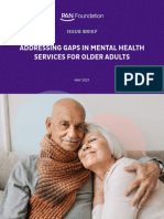 Addressing Gaps in Mental Health Services For Older Adults