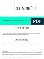 Tipos de Feminicídio