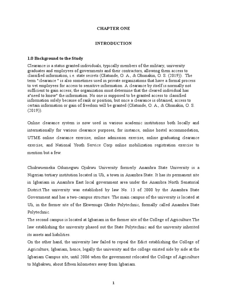 Design and Implementation of Online Clearance System PDF Use Case