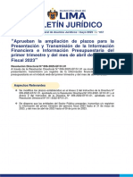 Boletin Juridico 57 - RD Que Modifica Plazos de Presentacion de Informacion Financiera