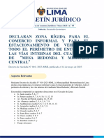 Boletin Juridico N 55 Decreto de Alcaldia Zona Rígida