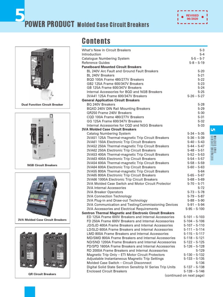 Disjoncteur ITE Siemens 3VA5340-6EC31 600V 300A 3 Pôles - Occasion