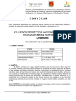 Convocatoria Estatal JUDENEMS 2022